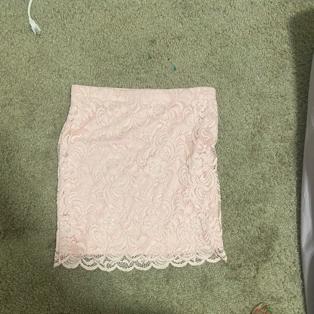Ambiance skirt pink lace large